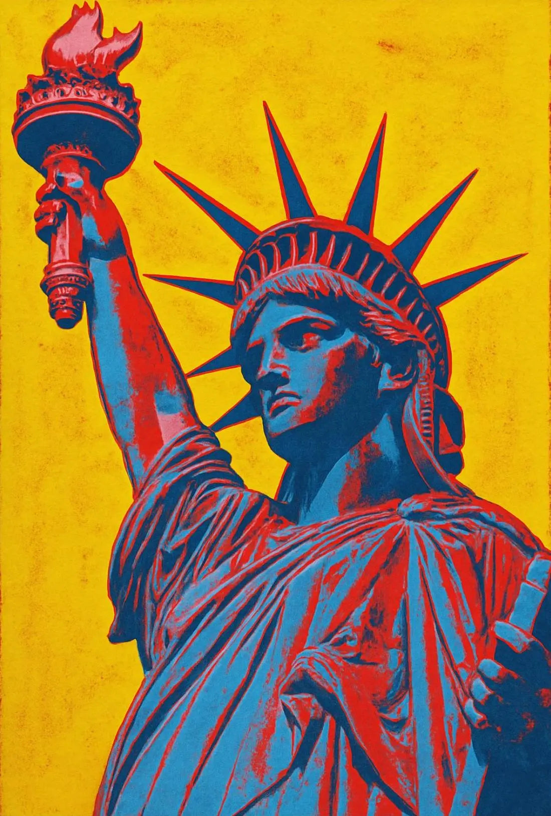 Statue of Liberty Pop Art Cultural Heritage Poster PosterGoat
