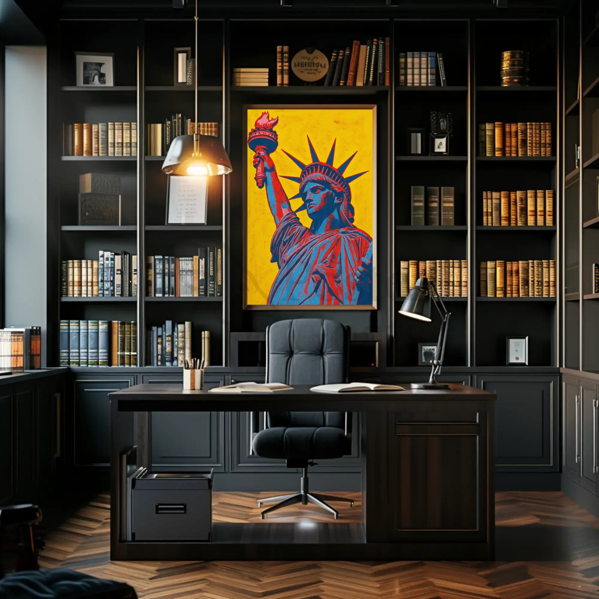 Statue of Liberty Pop Art Cultural Heritage Poster PosterGoat