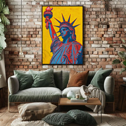 Statue of Liberty Pop Art Cultural Heritage Poster PosterGoat