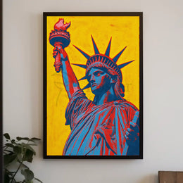 Statue of Liberty Pop Art Cultural Heritage Poster PosterGoat