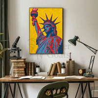 Statue of Liberty Pop Art Cultural Heritage Poster PosterGoat