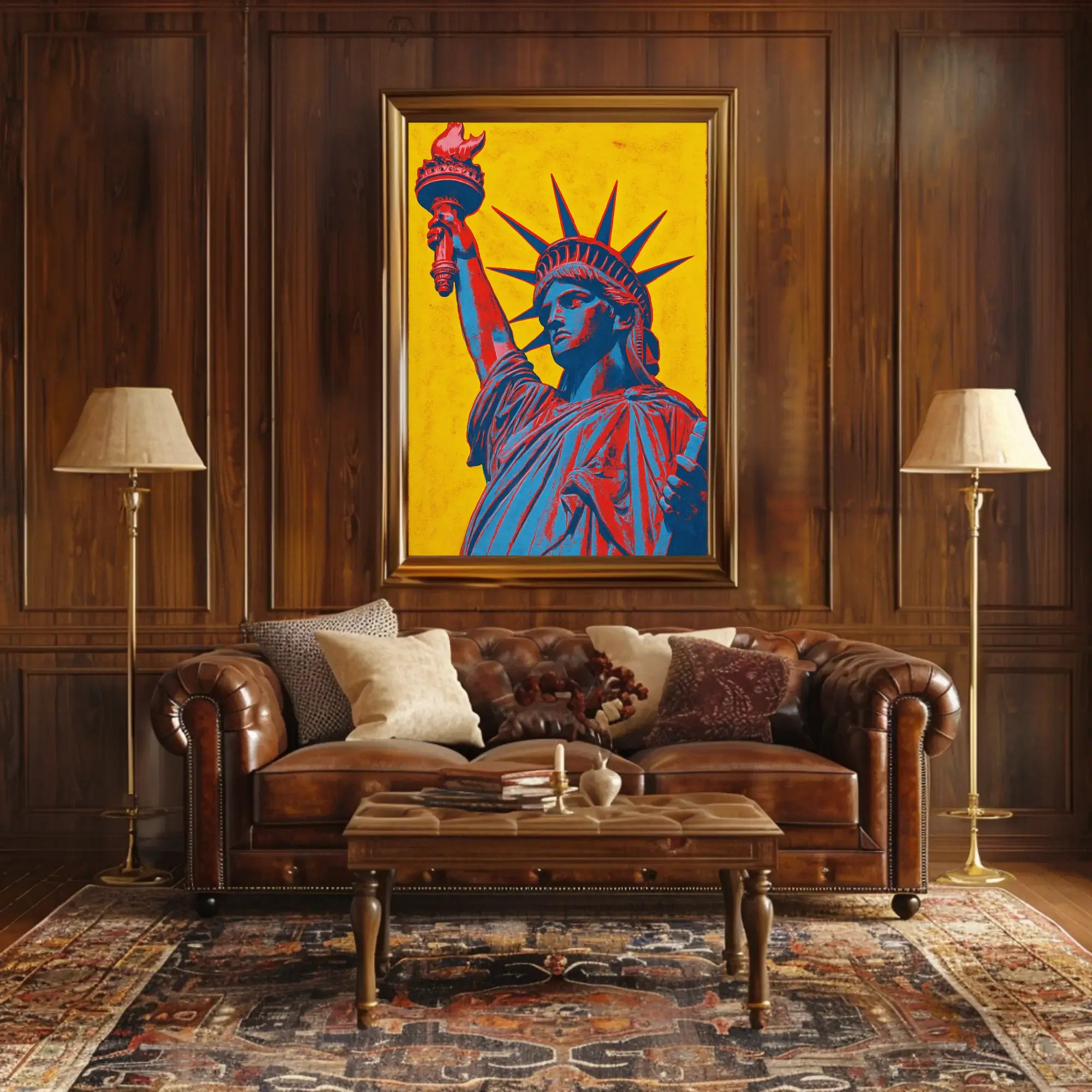Statue of Liberty Pop Art Cultural Heritage Poster PosterGoat