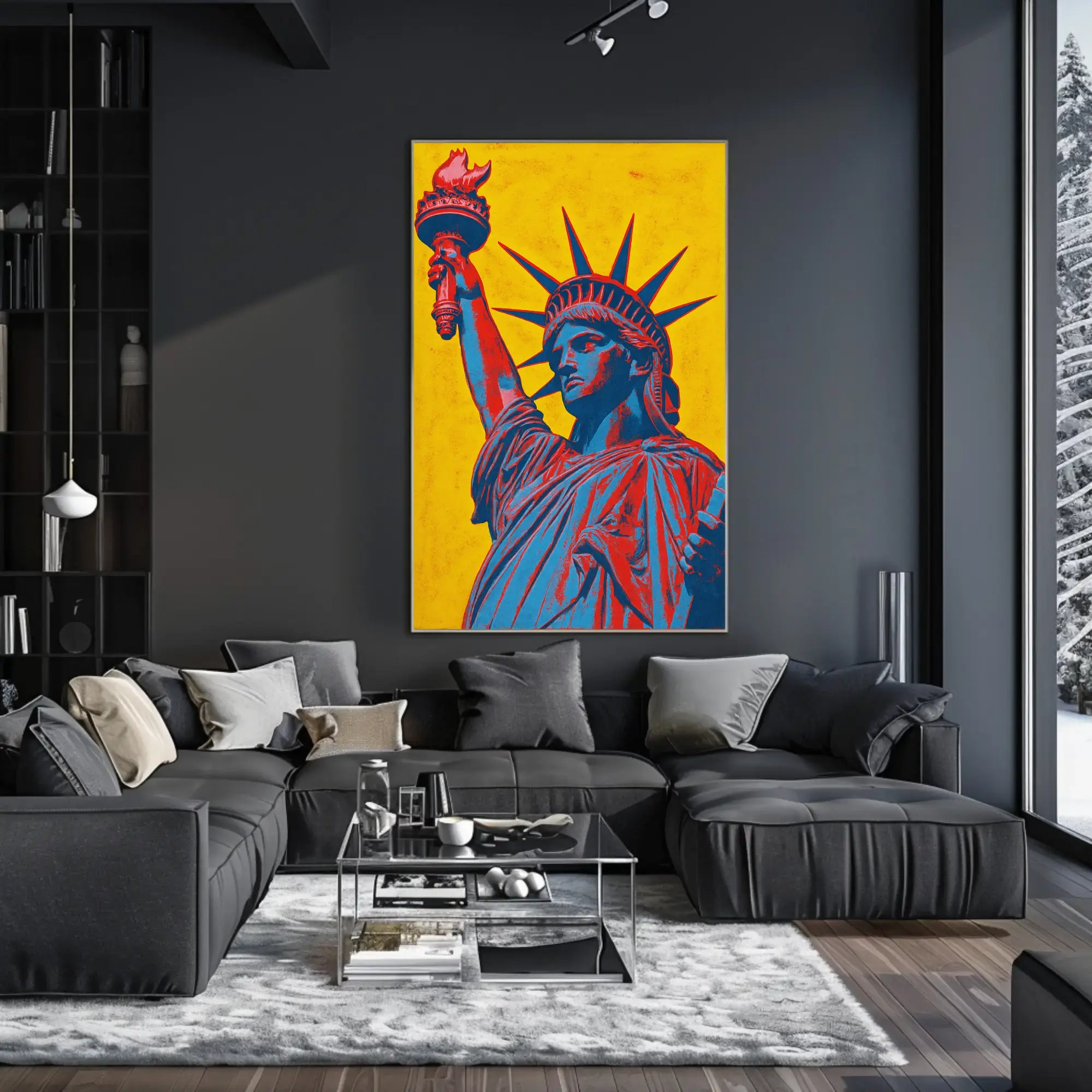 Statue of Liberty Pop Art Cultural Heritage Poster PosterGoat