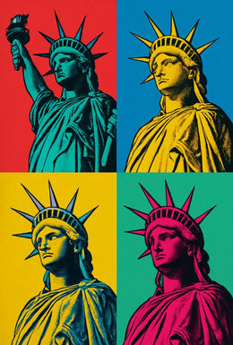 Statue of Liberty Pop Art Poster PosterGoat