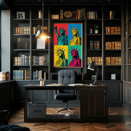 Statue of Liberty Pop Art Poster PosterGoat