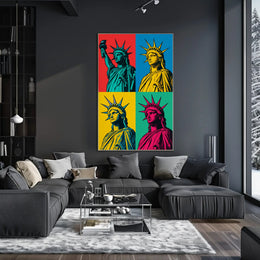 Statue of Liberty Pop Art Poster PosterGoat
