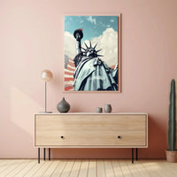 Statue of Liberty Pop Art Style Cultural Poster PosterGoat