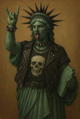 Statue of Liberty Punk Rock Pop Culture Poster PosterGoat