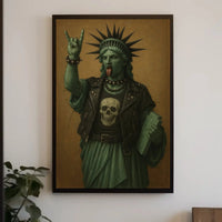 Statue of Liberty Punk Rock Pop Culture Poster PosterGoat
