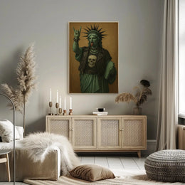 Statue of Liberty Punk Rock Pop Culture Poster PosterGoat