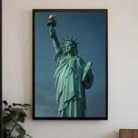 Statue of Liberty Realism Art Print - Cultural Heritage Poster PosterGoat