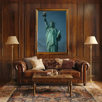 Statue of Liberty Realism Art Print - Cultural Heritage Poster PosterGoat