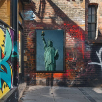 Statue of Liberty Realism Art Print - Cultural Heritage Poster PosterGoat