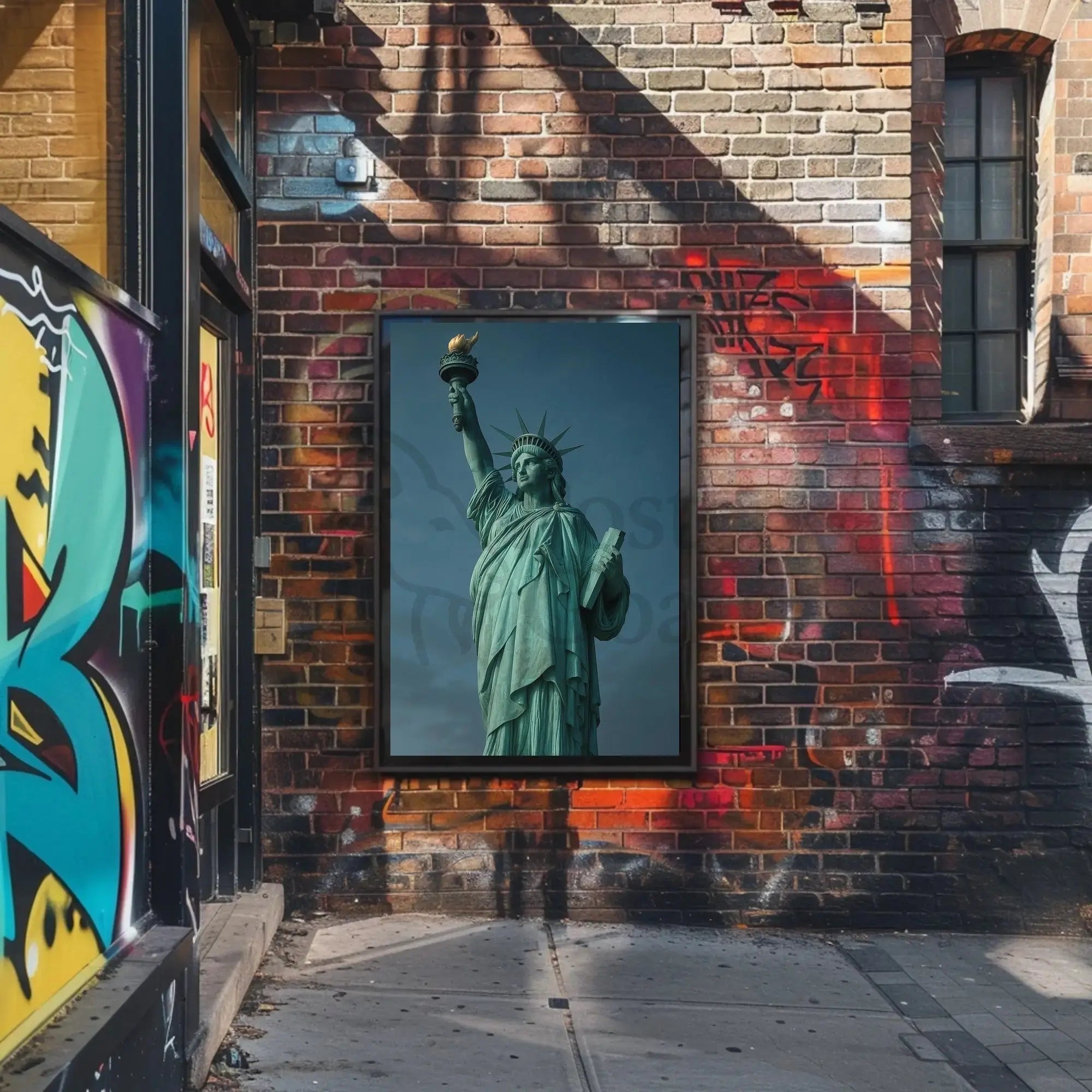 Statue of Liberty Realism Art Print - Cultural Heritage Poster PosterGoat