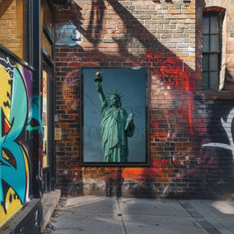 Statue of Liberty Realism Art Print - Cultural Heritage Poster PosterGoat