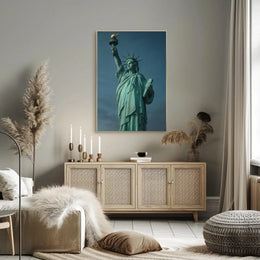 Statue of Liberty Realism Art Print - Cultural Heritage Poster PosterGoat