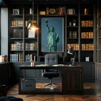 Statue of Liberty Realism Art Print - Cultural Heritage Poster PosterGoat