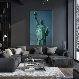 Statue of Liberty Realism Art Print - Cultural Heritage Poster PosterGoat