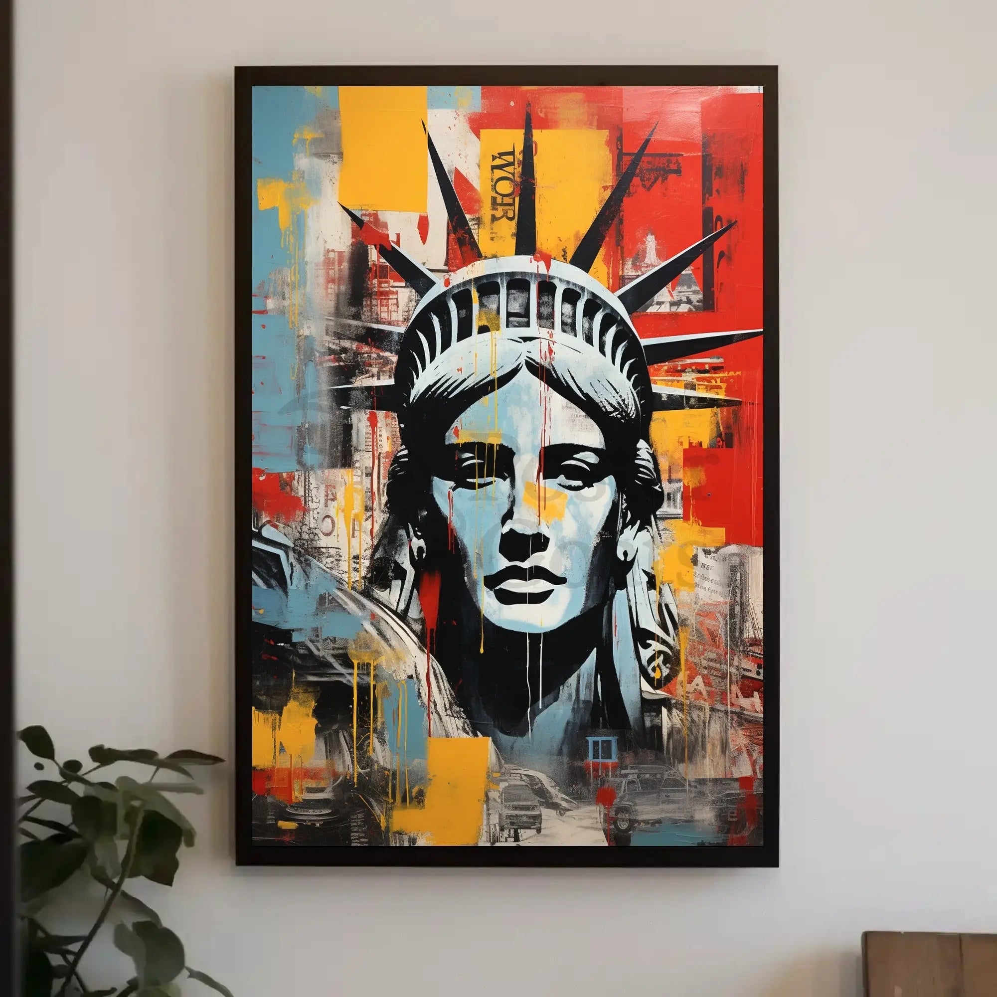 Statue of Liberty Urban Art Abstract, Artistic, or Pop Culture Poster PosterGoat