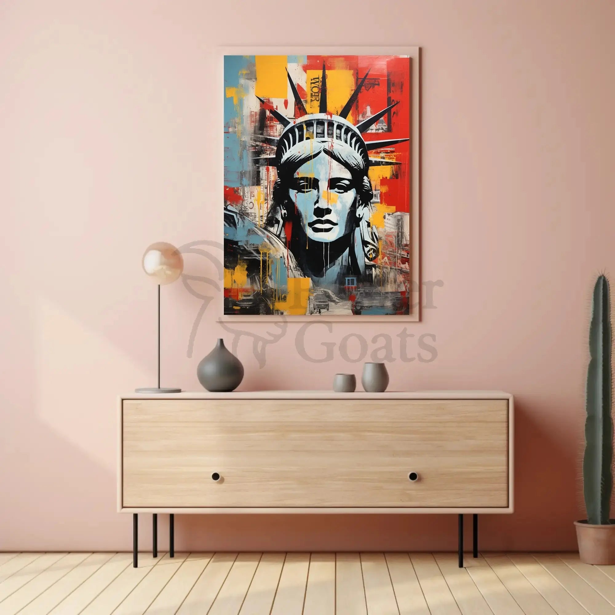 Statue of Liberty Urban Art Abstract, Artistic, or Pop Culture Poster PosterGoat