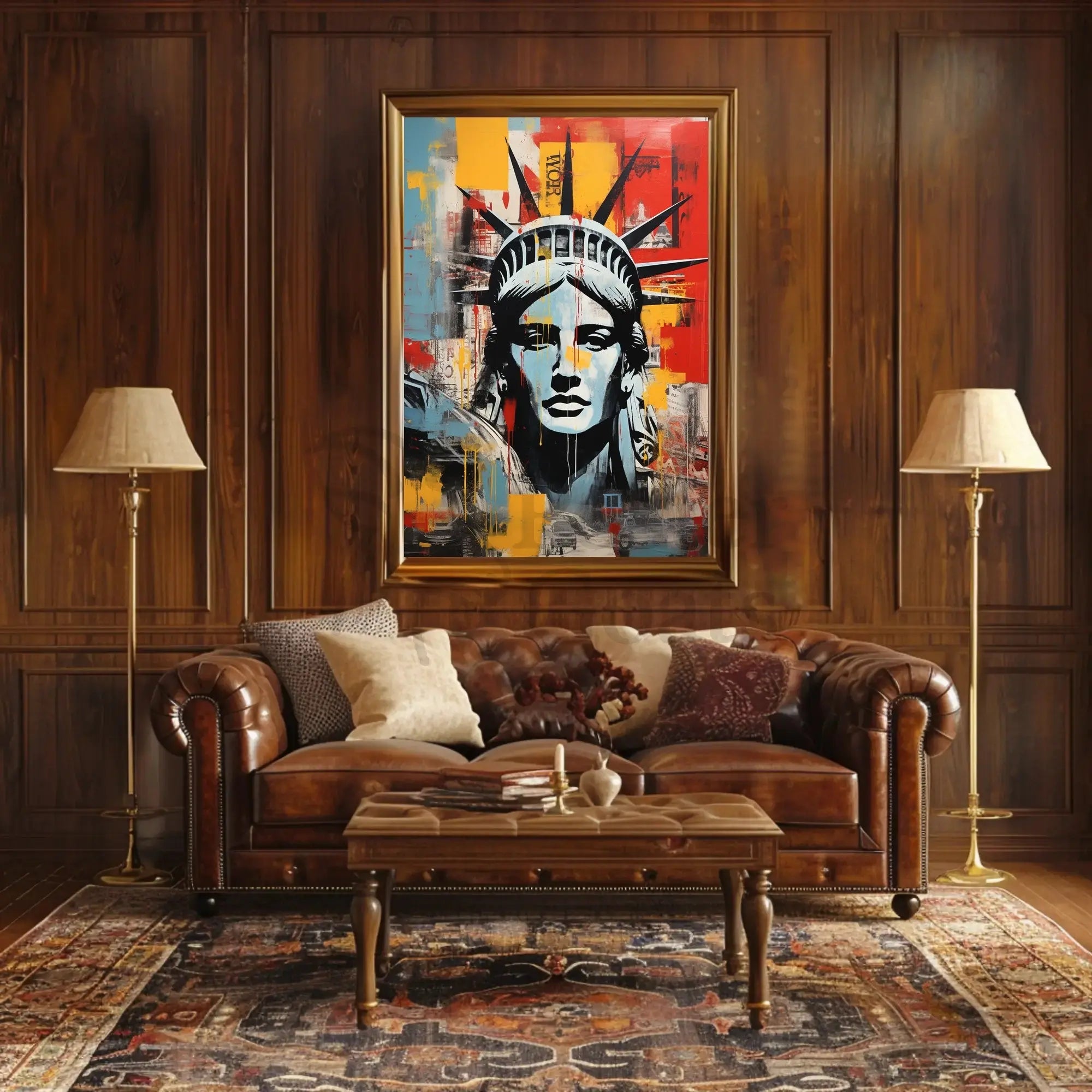 Statue of Liberty Urban Art Abstract, Artistic, or Pop Culture Poster PosterGoat
