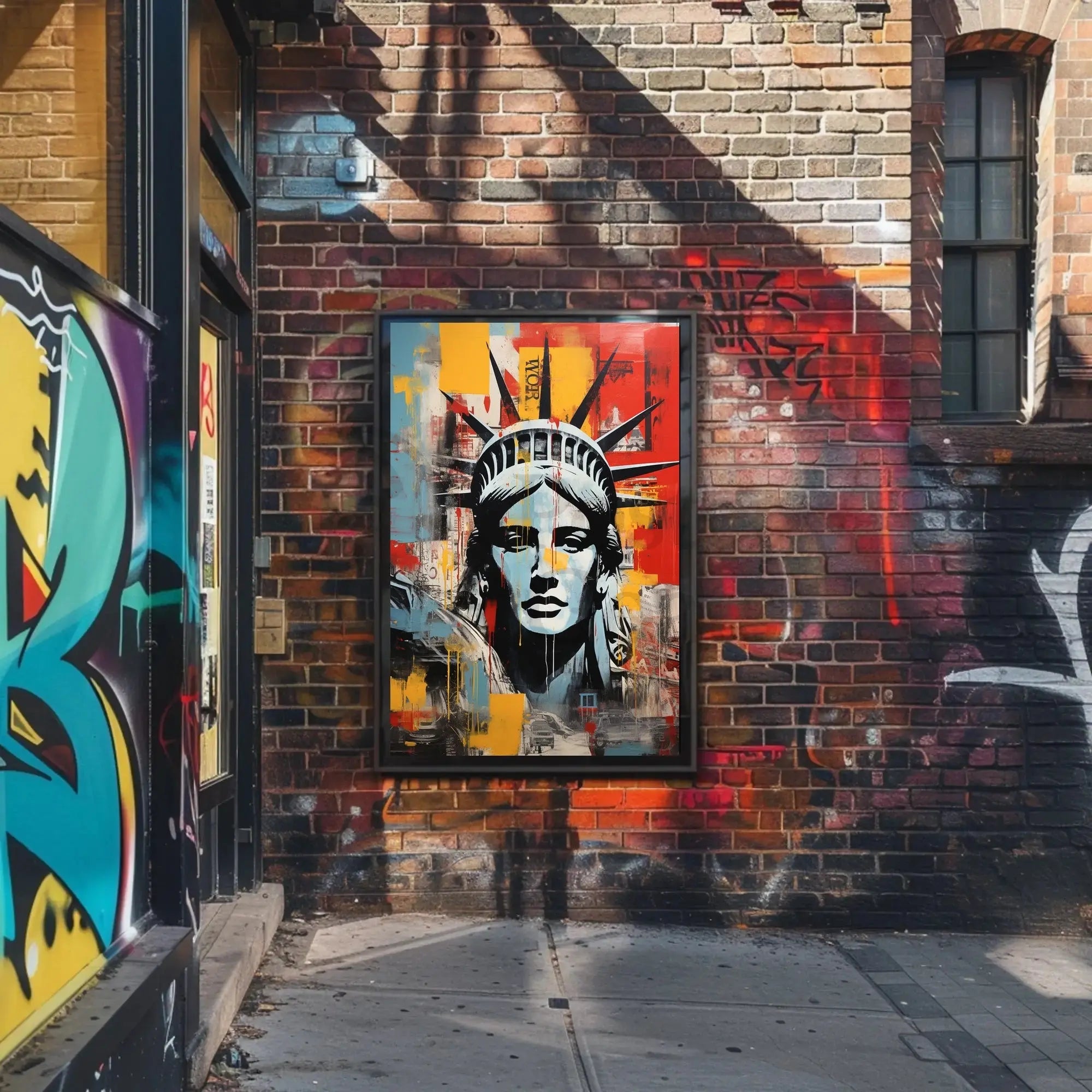 Statue of Liberty Urban Art Abstract, Artistic, or Pop Culture Poster PosterGoat