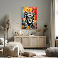 Statue of Liberty Urban Art Abstract, Artistic, or Pop Culture Poster PosterGoat