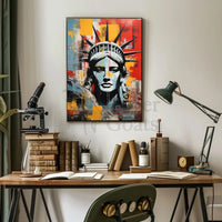 Statue of Liberty Urban Art Abstract, Artistic, or Pop Culture Poster PosterGoat