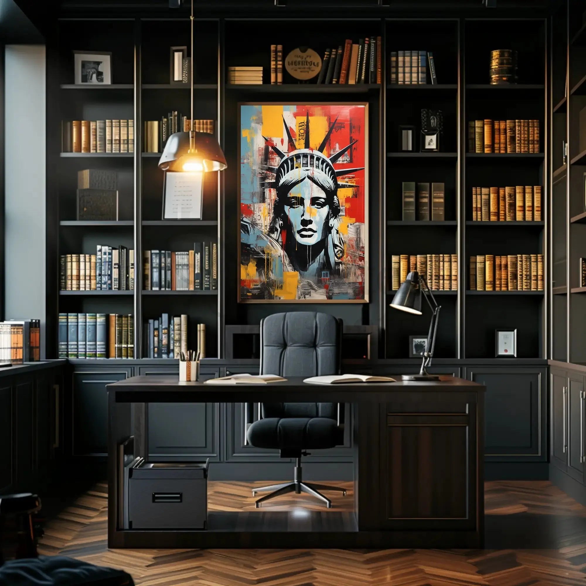 Statue of Liberty Urban Art Abstract, Artistic, or Pop Culture Poster PosterGoat