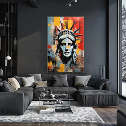 Statue of Liberty Urban Art Abstract, Artistic, or Pop Culture Poster PosterGoat