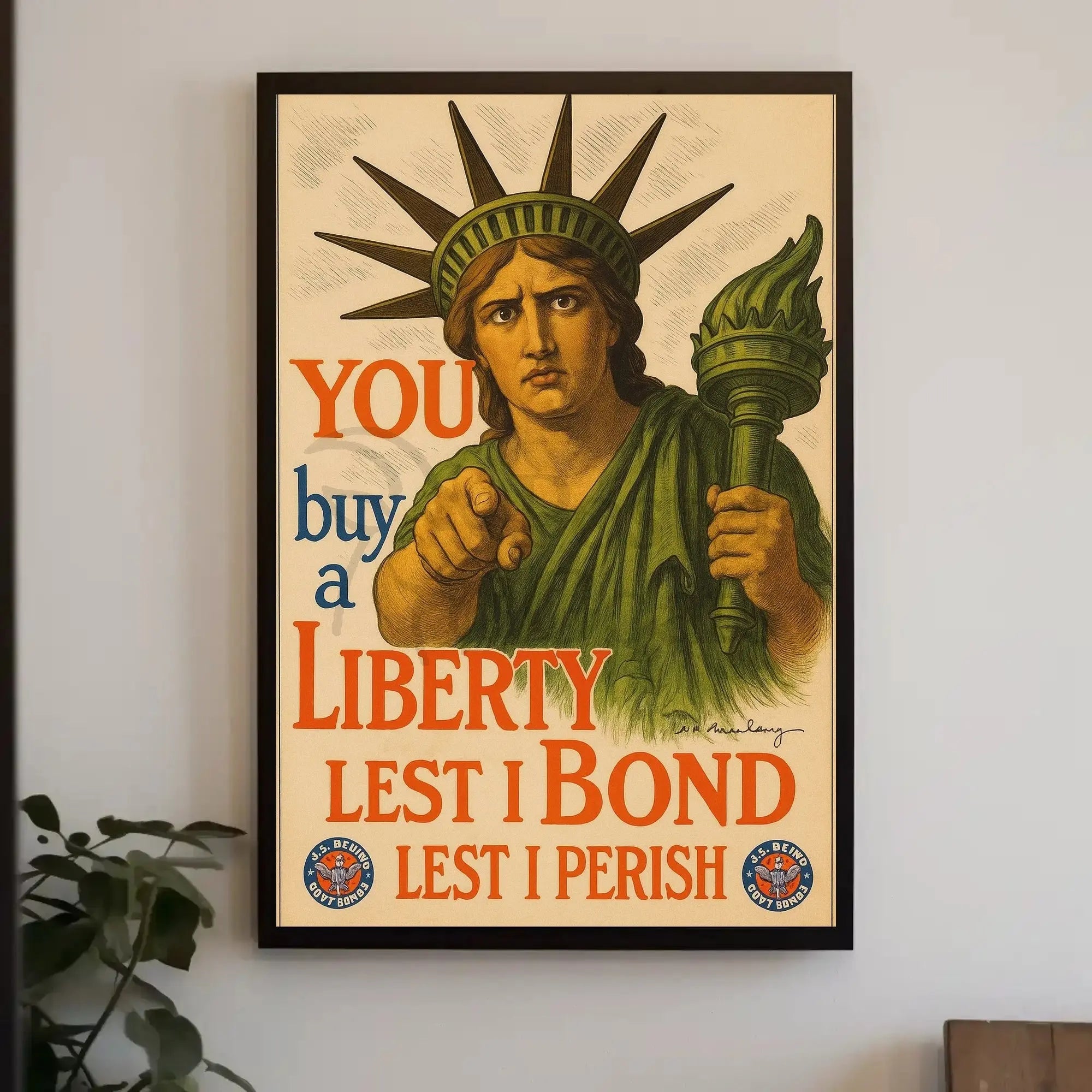 Statue of Liberty World War I Propaganda Poster PosterGoat