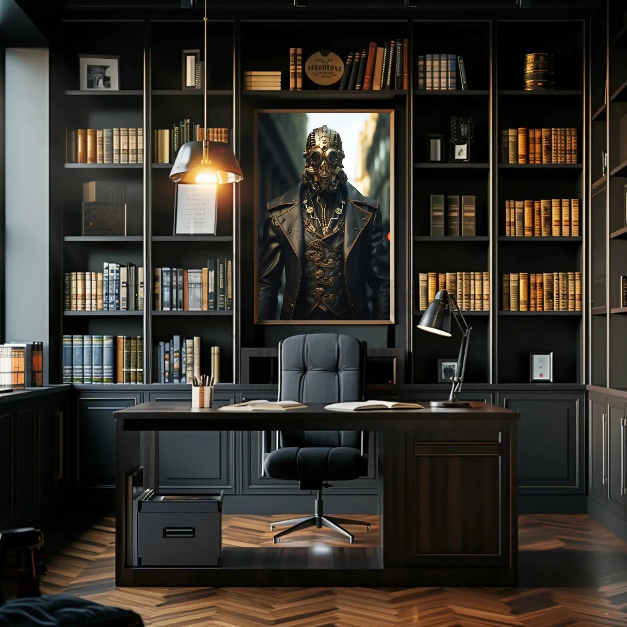Steampunk Adventure in Urban Fantasy Sci-Fi Poster PosterGoat