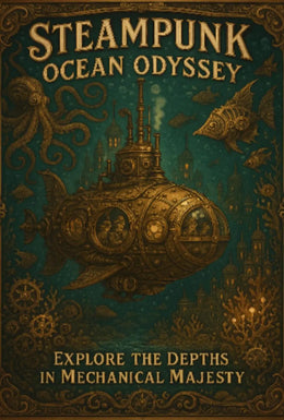 Steampunk Ocean Odyssey Adventure Futuristic Sci-Fi Poster PosterGoat