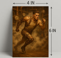 Steampunk Runner Poster PosterGoat