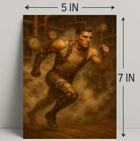 Steampunk Runner Poster PosterGoat