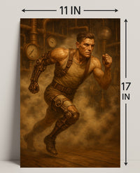 Steampunk Runner Poster PosterGoat