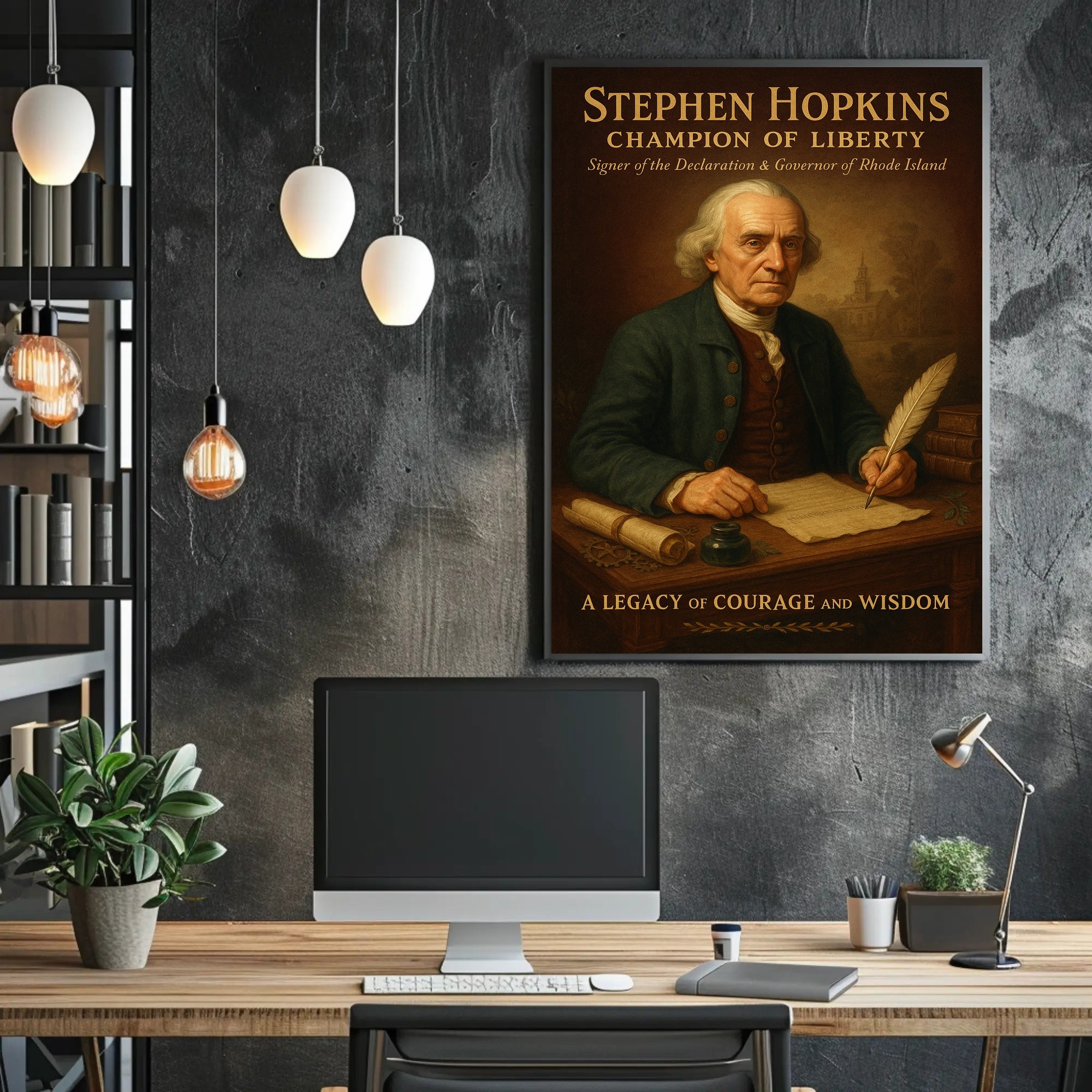 Stephen Hopkins Champion Of Liberty Poster PosterGoat