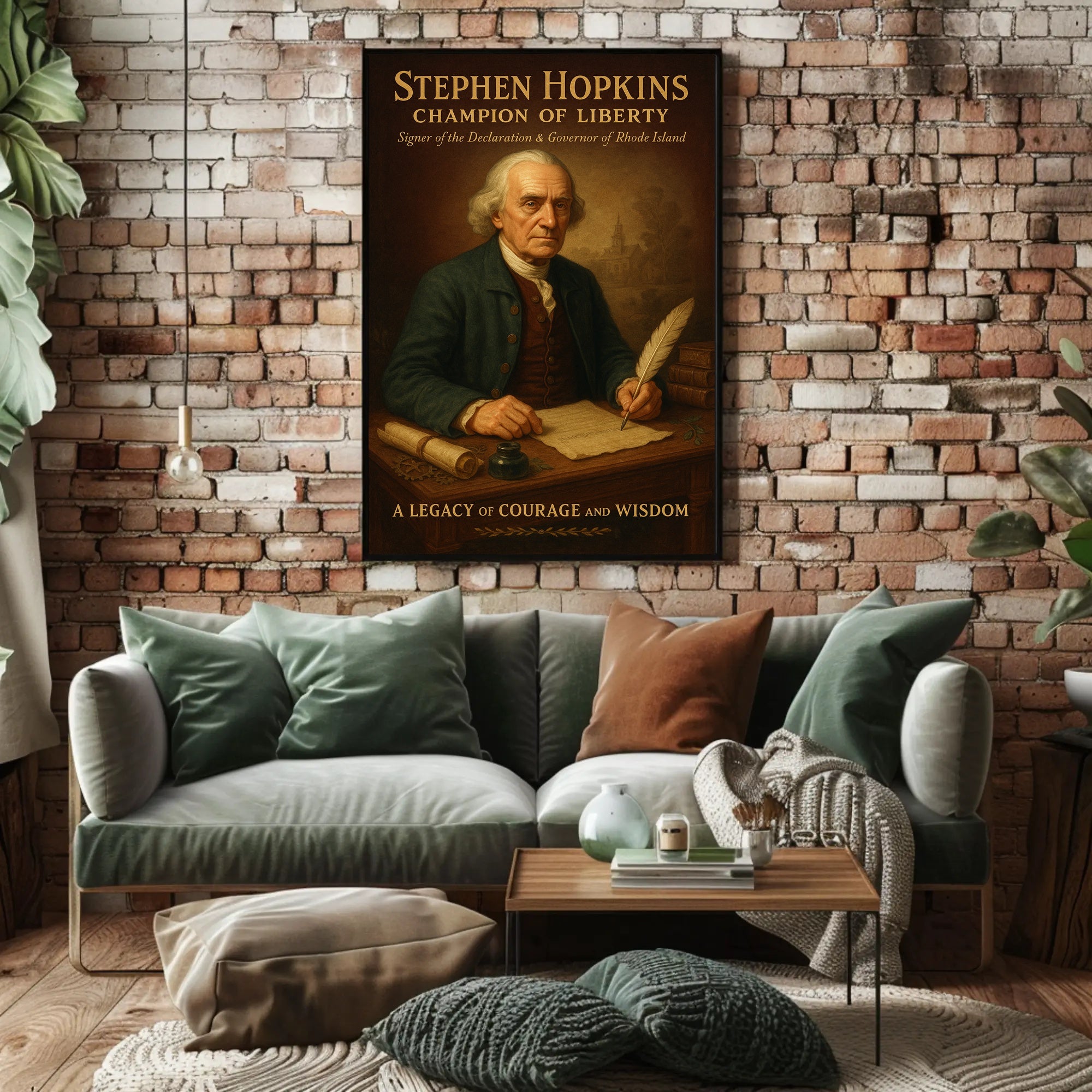 Stephen Hopkins Champion Of Liberty Poster PosterGoat