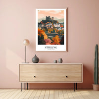 Stirling Castle Autumn View Travel Poster PosterGoat