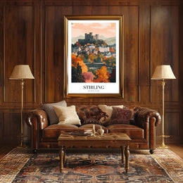 Stirling Castle Autumn View Travel Poster PosterGoat