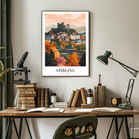 Stirling Castle Autumn View Travel Poster PosterGoat