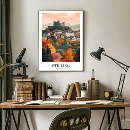 Stirling Castle Autumn View Travel Poster PosterGoat