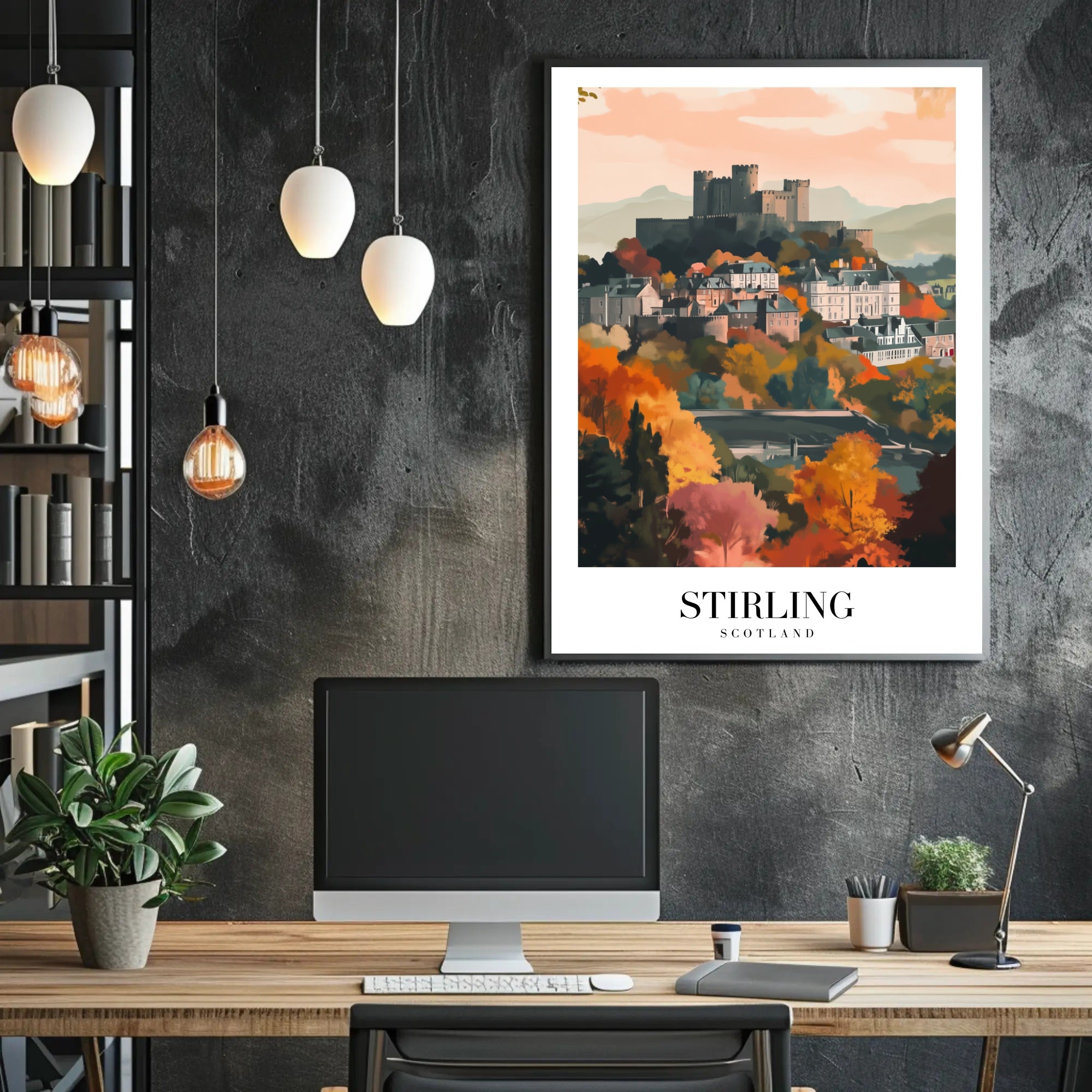 Stirling Castle Autumn View Travel Poster PosterGoat