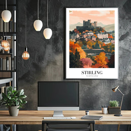 Stirling Castle Autumn View Travel Poster PosterGoat