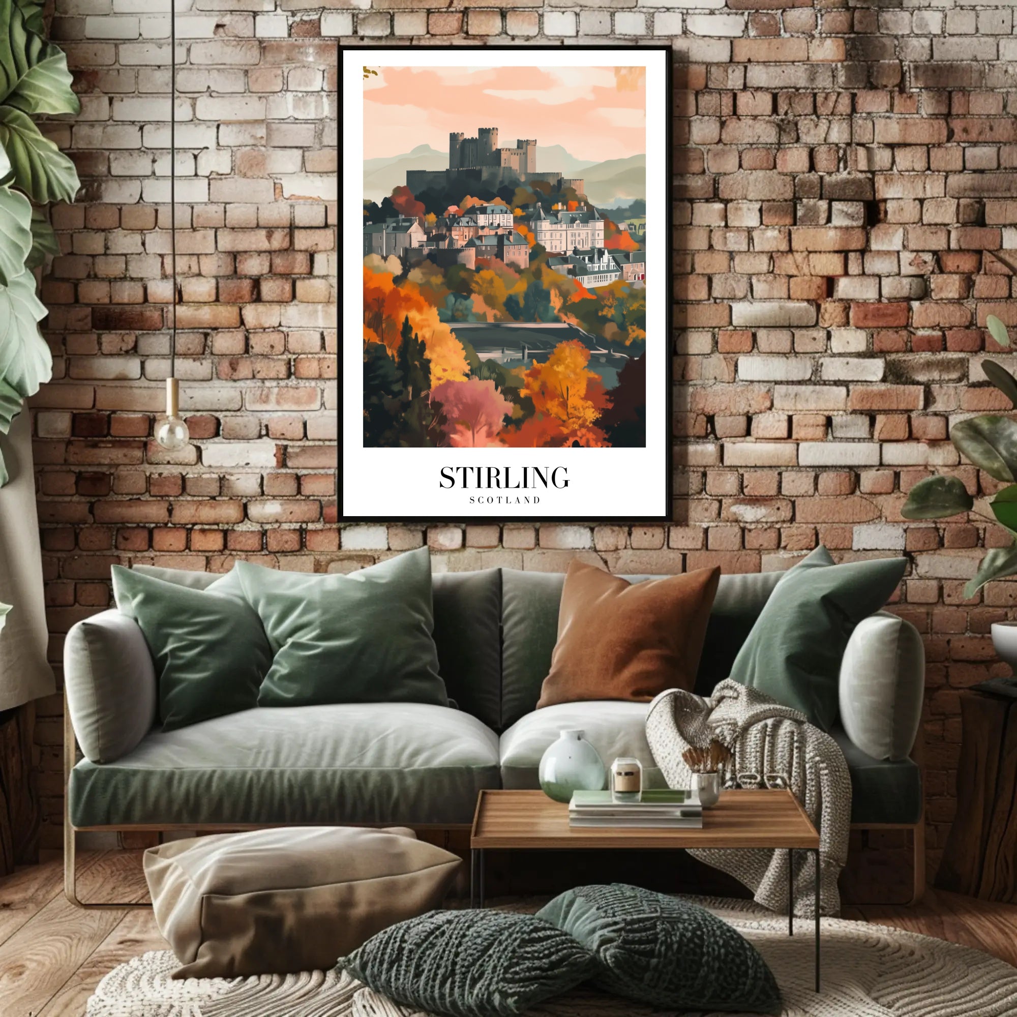 Stirling Castle Autumn View Travel Poster PosterGoat