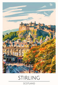 Stirling Castle Vintage Travel Poster PosterGoat