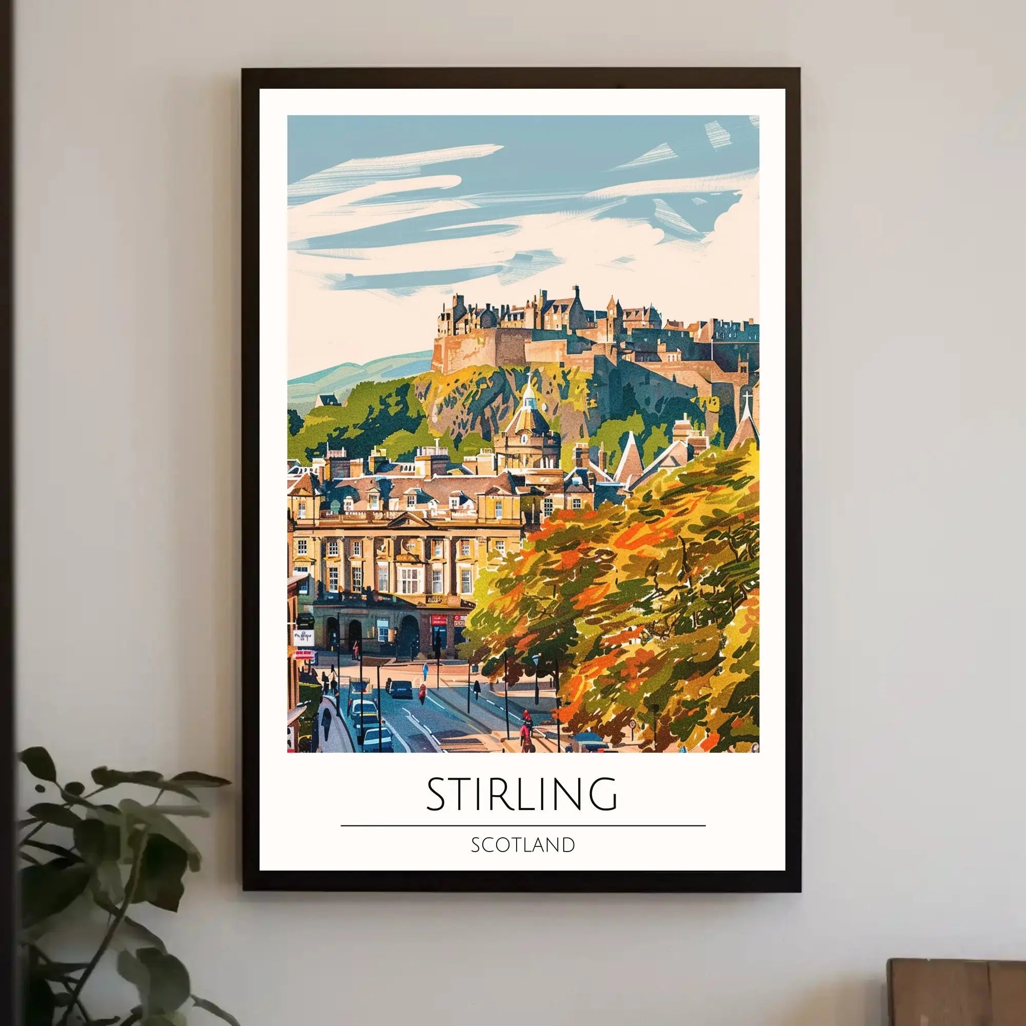 Stirling Castle Vintage Travel Poster PosterGoat