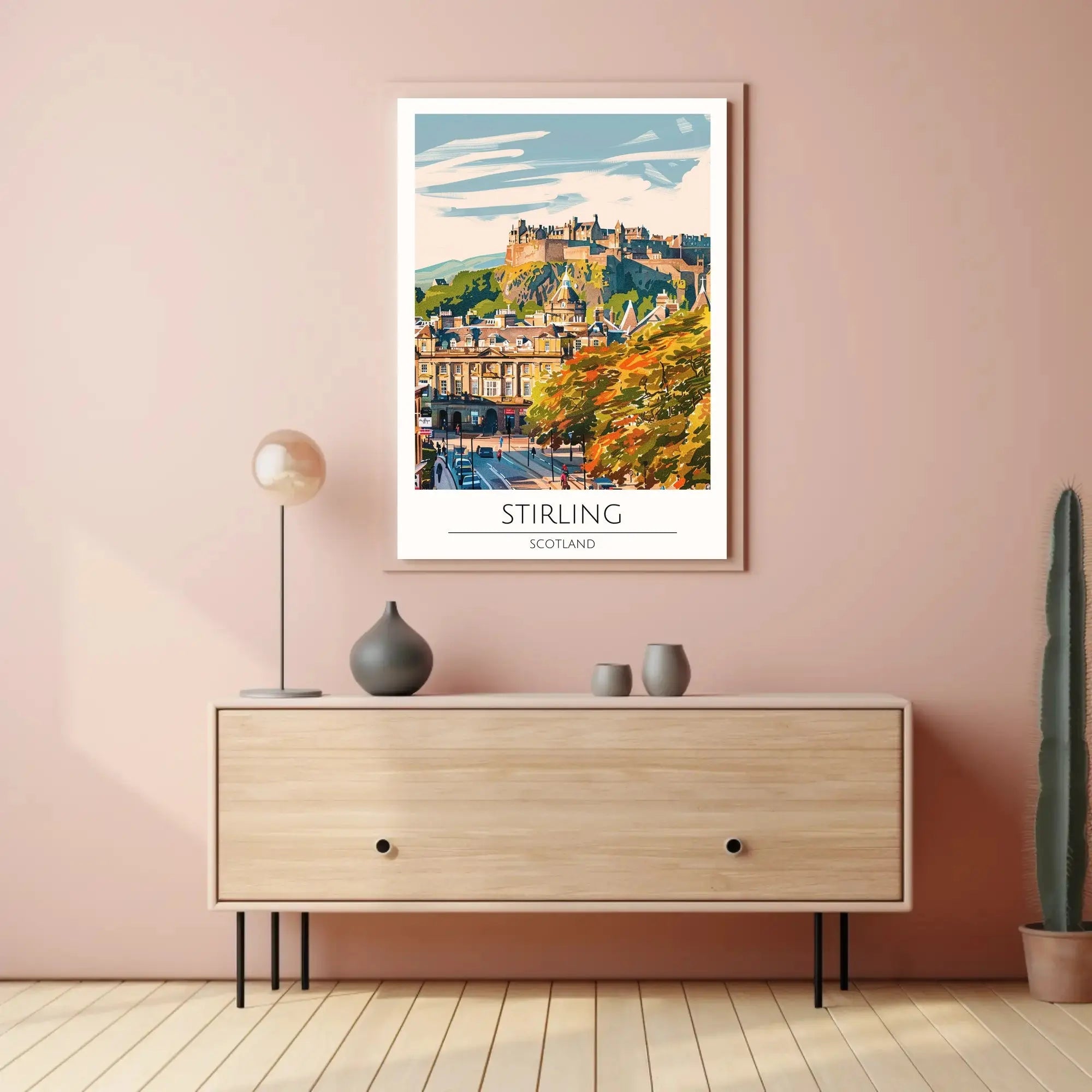 Stirling Castle Vintage Travel Poster PosterGoat