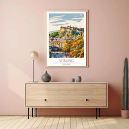Stirling Castle Vintage Travel Poster PosterGoat