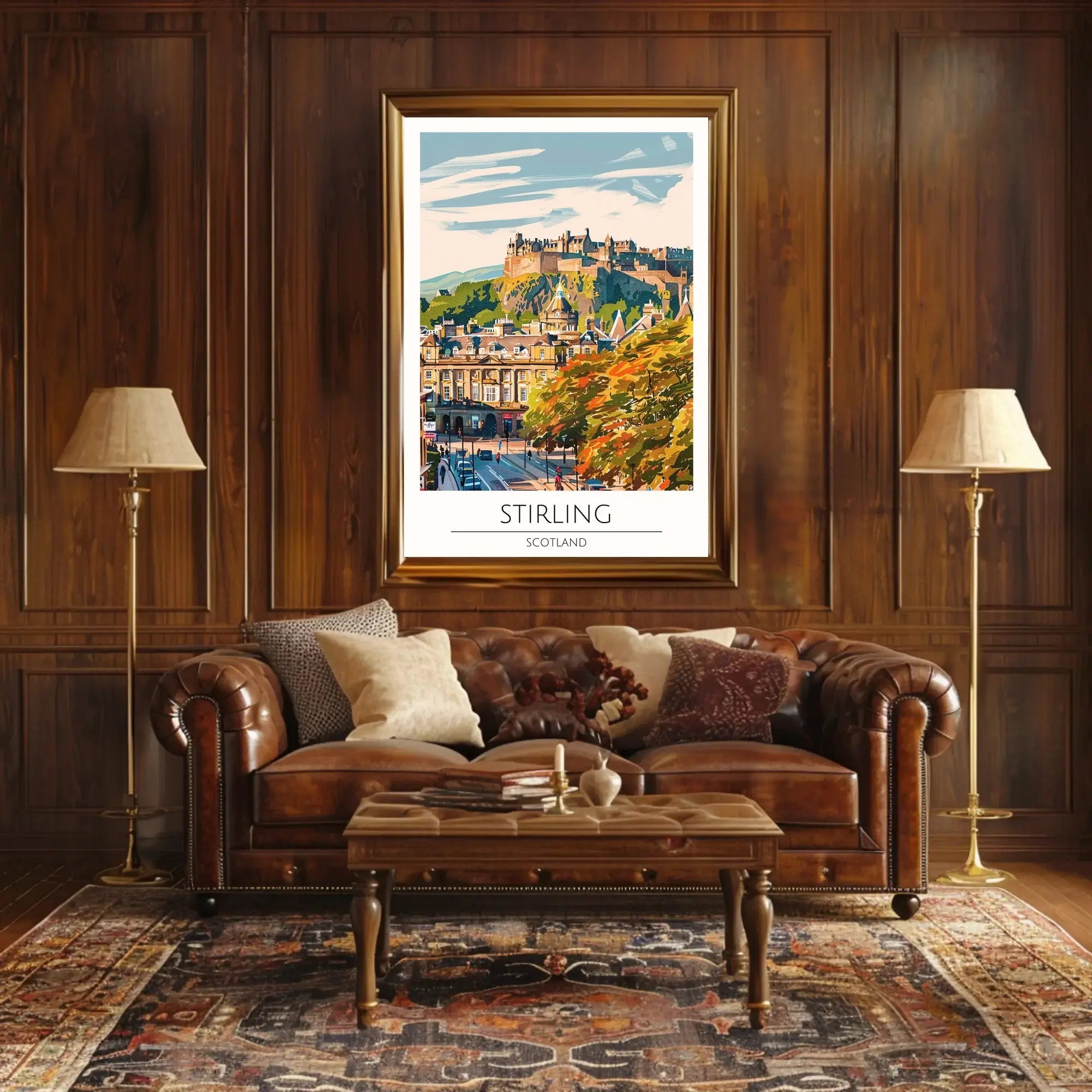 Stirling Castle Vintage Travel Poster PosterGoat